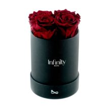 Burgundowe wieczne róże średni czarny flower box Infinity Rose