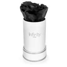 Mini flower box Infinity Rose czarna wieczna róża