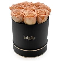 Herbaciane róże wieczne czarny duży flower box Infinity Rose