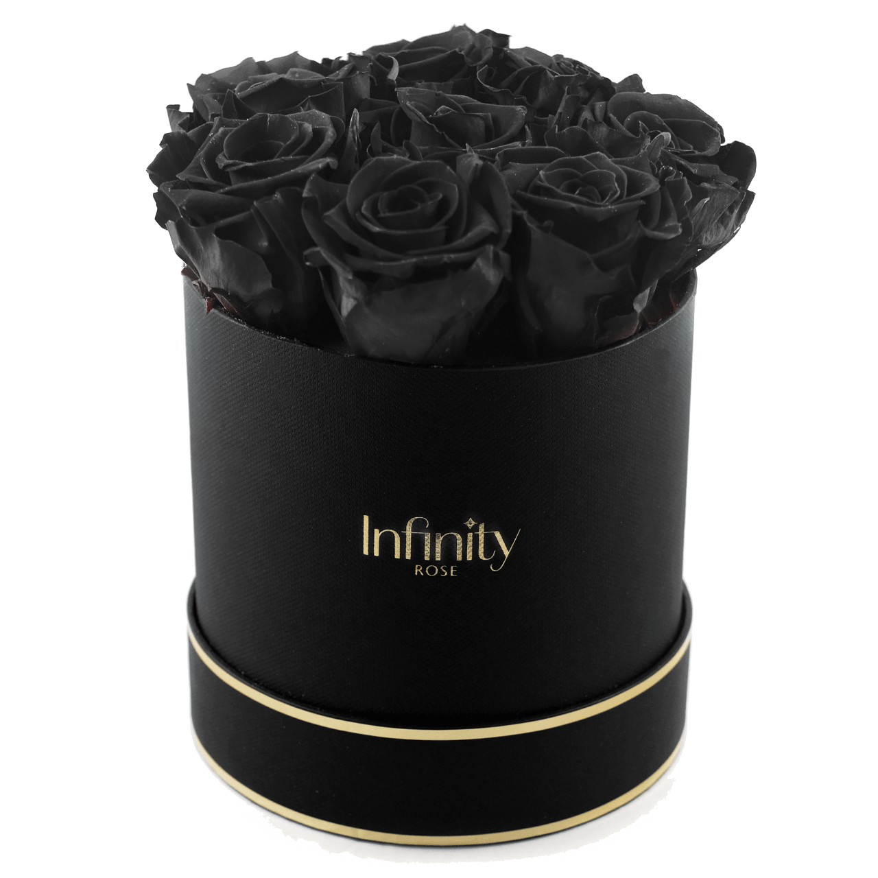 Czarne wieczne róże czarny duży flower box Infinity Rose